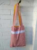 Stofftasche rot-gelb