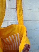 Stofftasche rot-gelb